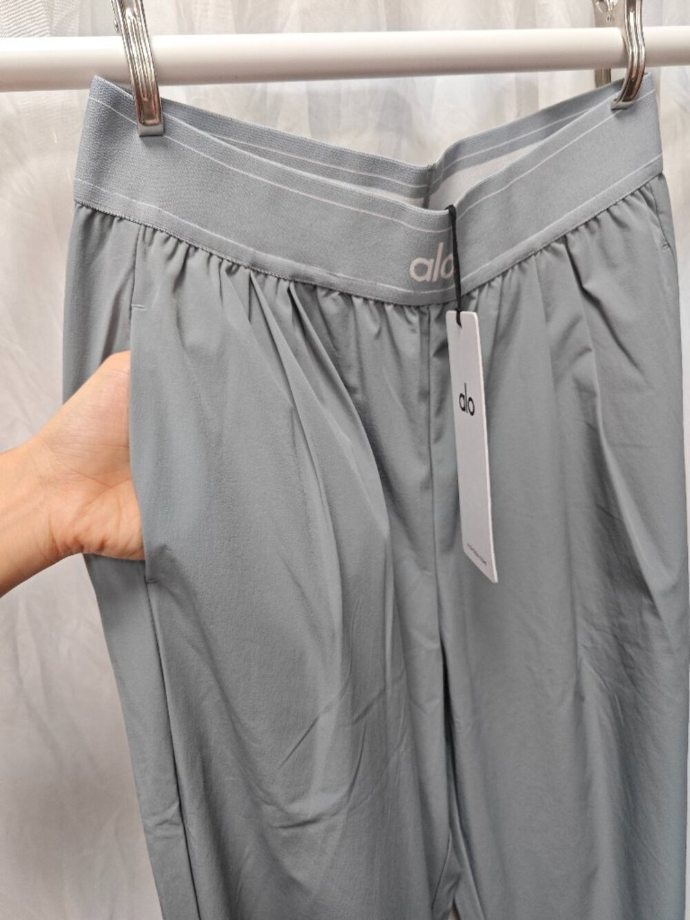 NWT Steel Grey 👖 ALO Yoga Suit Up Trouser | Regular XS-S | Relaxed Fit - Picture 4 of 8